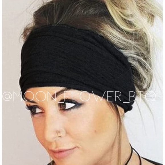 MoonFlowerBtq Accessories - 🔴SALE 3/$20🔴 Boho Turban Headband Ear Warmer Black